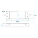 100% Light UK 60W 24V Dimmable IP20 LED Driver | All Square Lighting