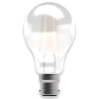 100% Light UK 5.7W BC Satin LED Filament GLS Lamp | All Square Lighting