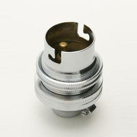 100% Light UK BC Unswitched Metal Lampholder | All Square Lighting
