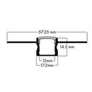 100% Light UK Deep Plaster In LED Profile | All Square Lighting