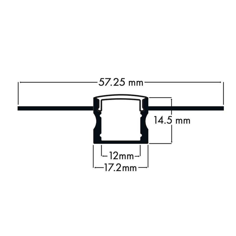 Deep Plaster In LED Profile