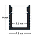 100% Light UK Micro Surface LED Profile | All Square Lighting