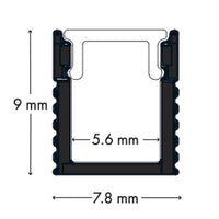 100% Light UK Micro Surface LED Profile | All Square Lighting