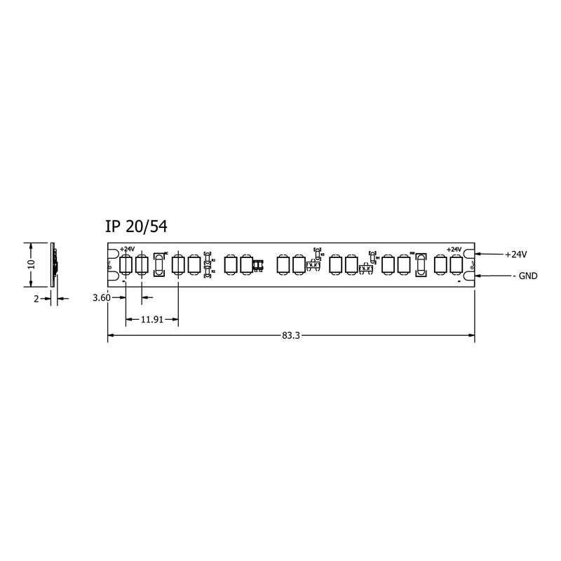 Prem 10 Warm Dim Led Strip