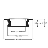 100% Light UK Shallow Recessed LED Profile | All Square Lighting