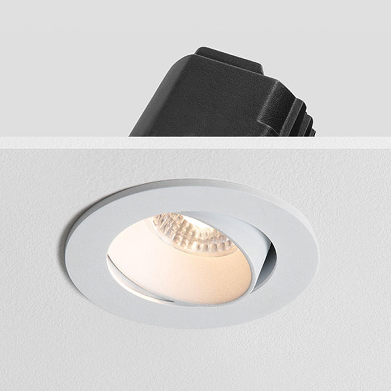 100% Light UK Sphere Baffled Adjustable LED Fire Rated Downlight | All Square Lighting
