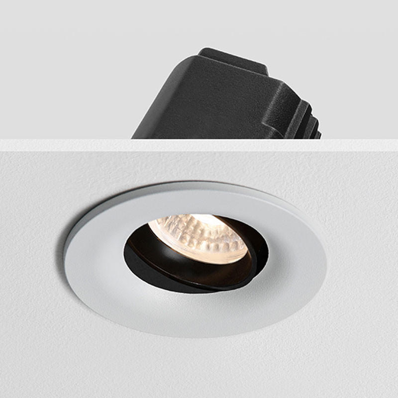 100% Light UK Sphere SH Baffled Adjustable LED Fire Rated Downlight | All Square Lighting