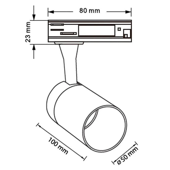 Tube GU10 Track Spotlight