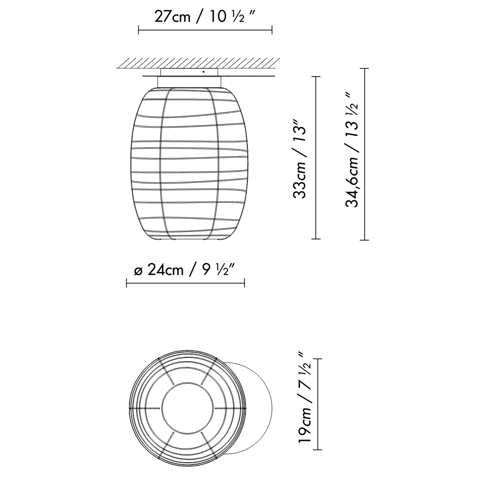 Misko C35 Ceiling Light