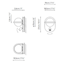 C_Ball 2L Wall Light