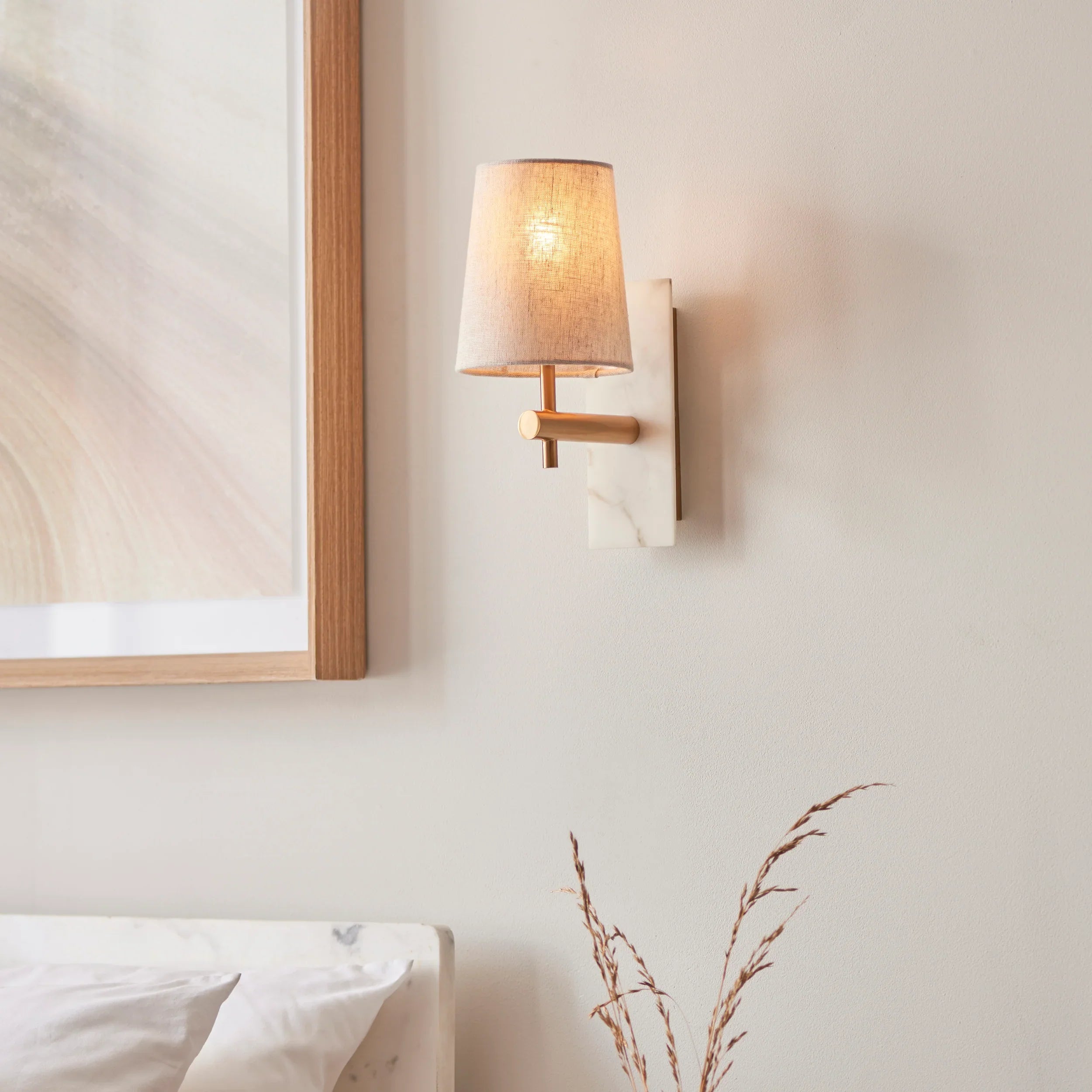Marceline Linear Marble Wall Light
