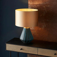 Seren Aqua Glass Table Lamp