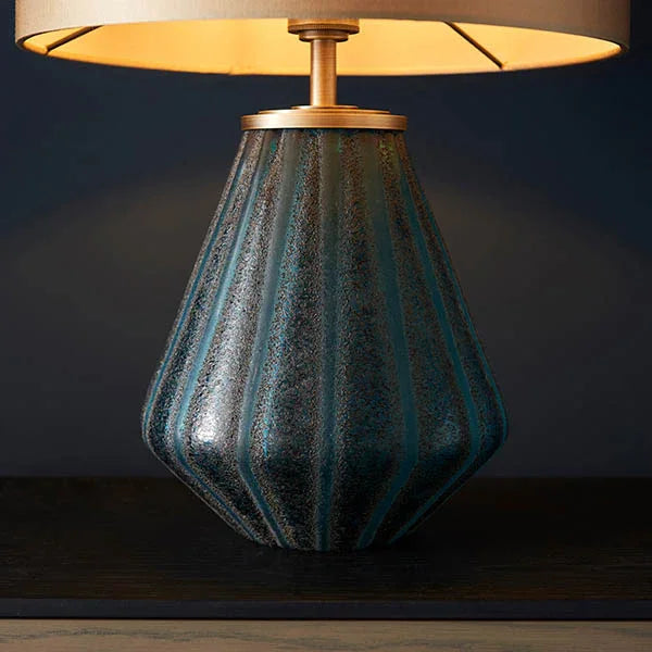 Seren Aqua Glass Table Lamp
