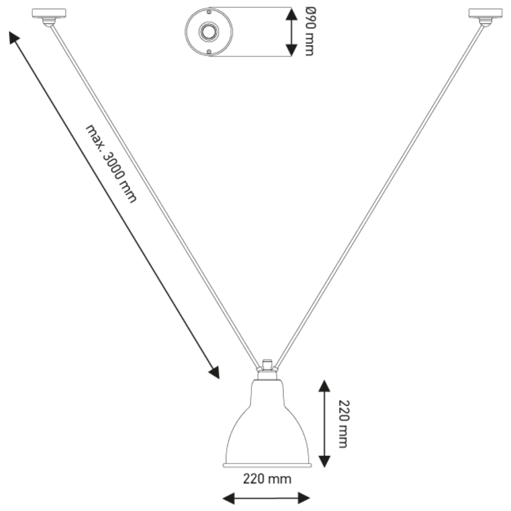 Les Acrobates De Gras N°323 Pendant Light