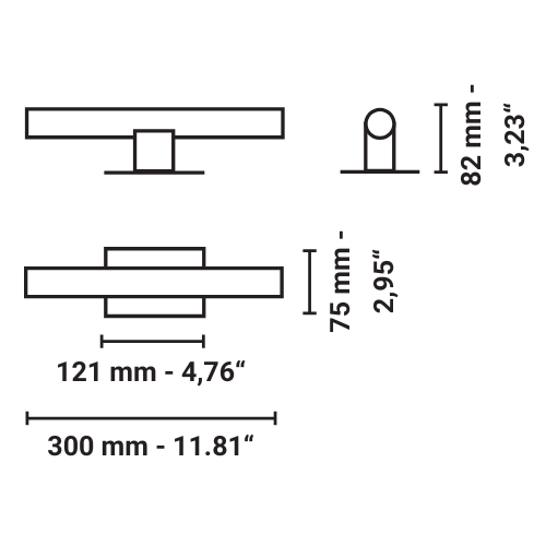 Nea 30 Plate Wall Light