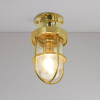 Original BTC Miniature Ship’s Well Glass 7204 Ceiling Light | All Square Lighting