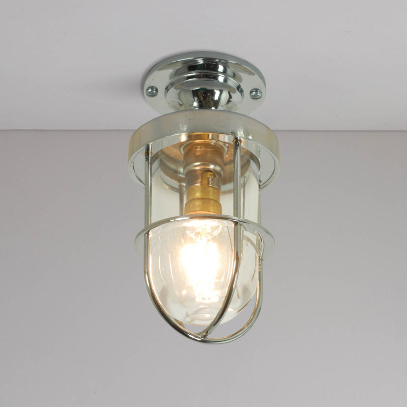 Original BTC Miniature Ship’s Well Glass 7204 Ceiling Light | All Square Lighting