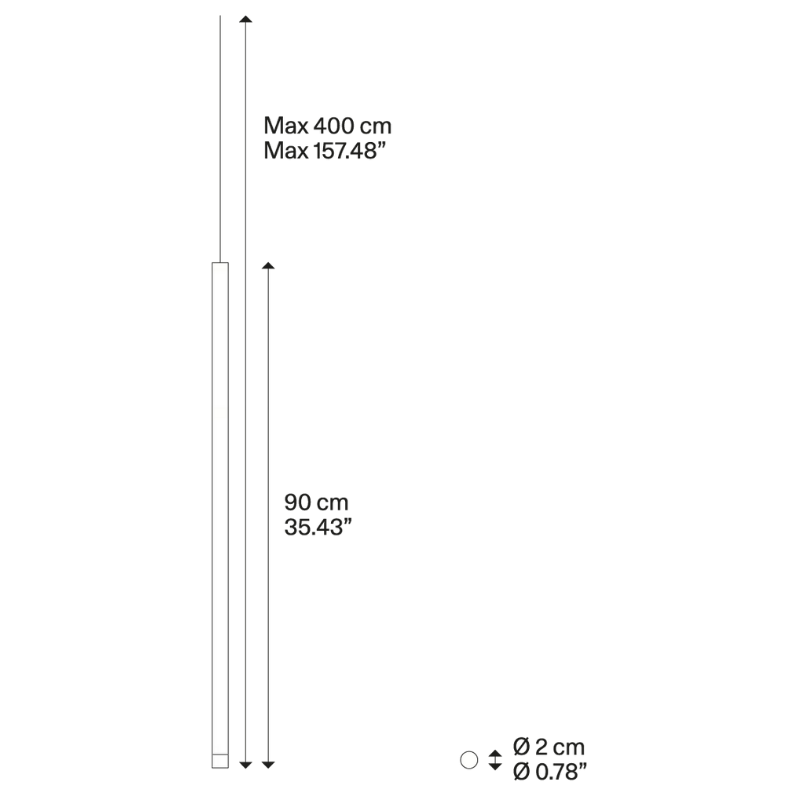 Lodes A-Tube Nano Large Pendant Light | All Square Lighting