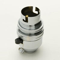 100% Light UK BC Switched Metal Lampholder | All Square Lighting