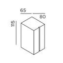 IP44.de Cut Down Wall Light | All Square Lighting