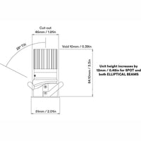 Curve Mini Adjustable Downlight
