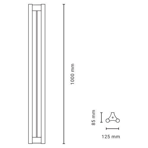 Lia Sconce 100 Wall Light