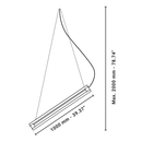Lia Diagonal 100 Pendant Light