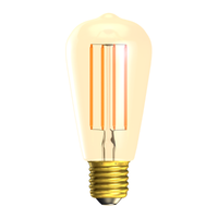 100% Light UK 3.3W Amber LED Filament Squirrel Cage Lamp | All Square Lighting