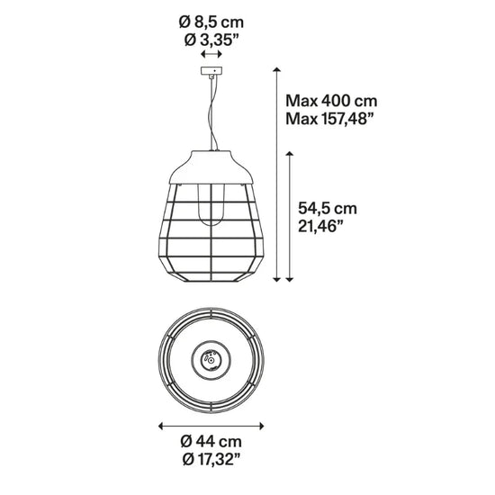 Stich Medium Outdoor Pendant Light