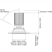 True Midi Adjustable Downlight