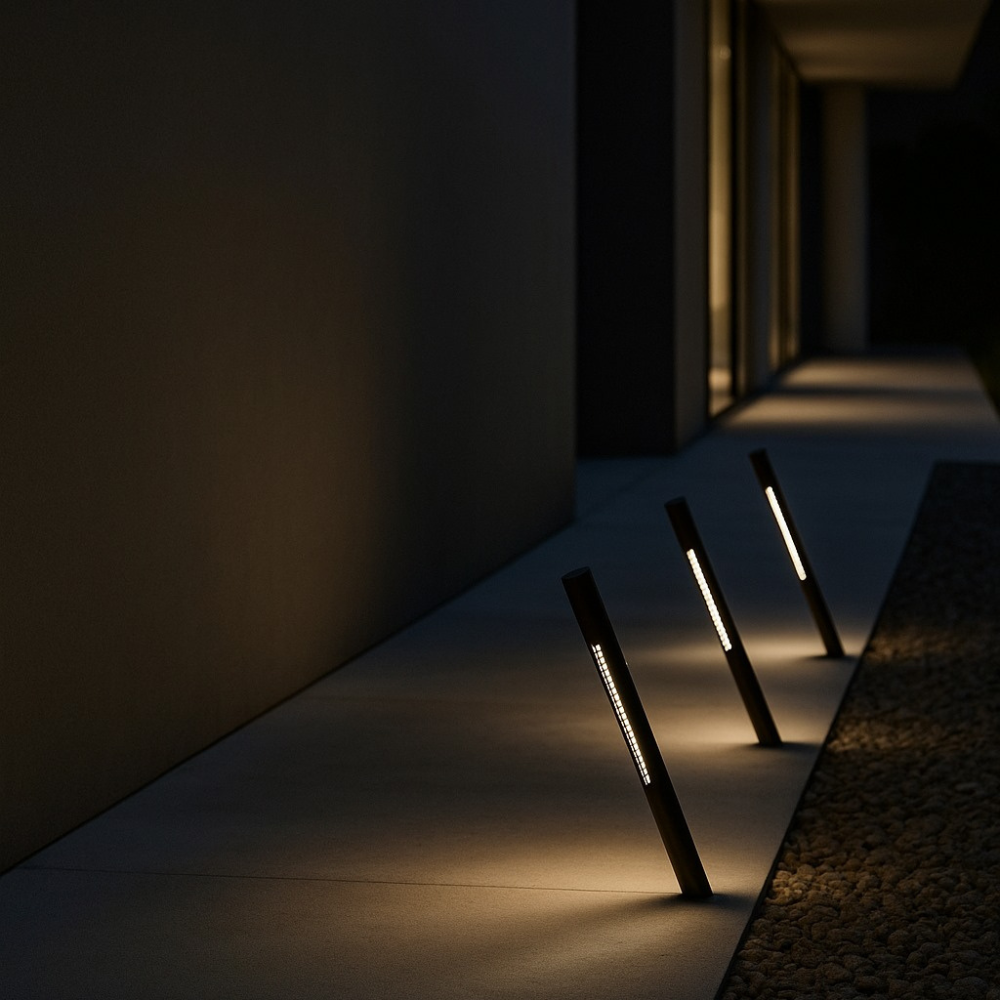 Solid Outdoor Bollard Light