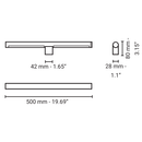 Nea 50 Reverse Wall Light