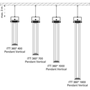 In The Tube 360° Vertical Pendant Light