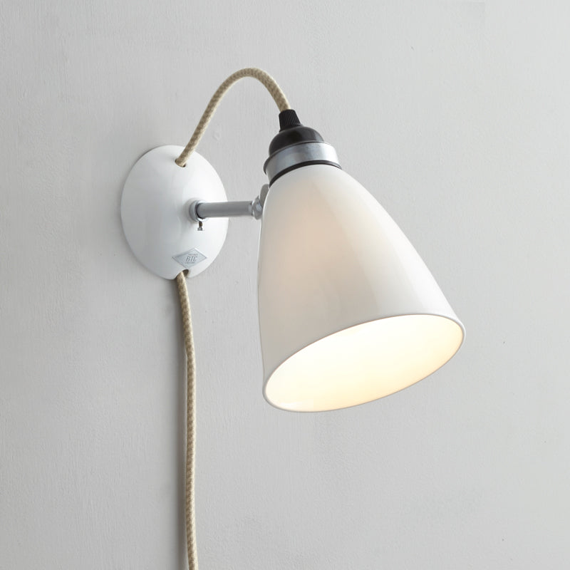 Original BTC Hector Medium Dome Plug Switch & Cable Wall Light | All Square Lighting