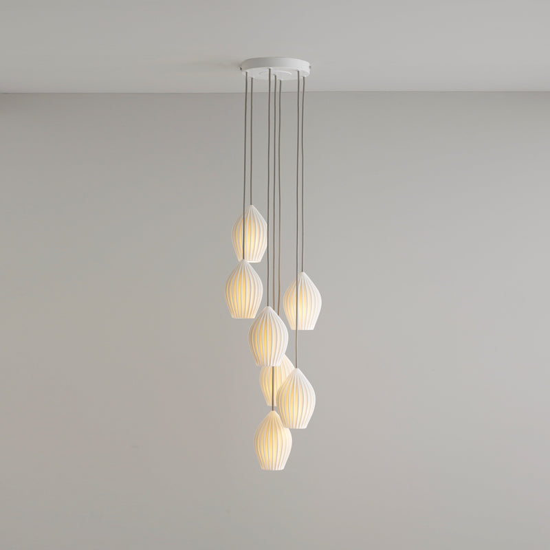 Original BTC Fin Grouping Of 7 Pendant Light | All Square Lighting