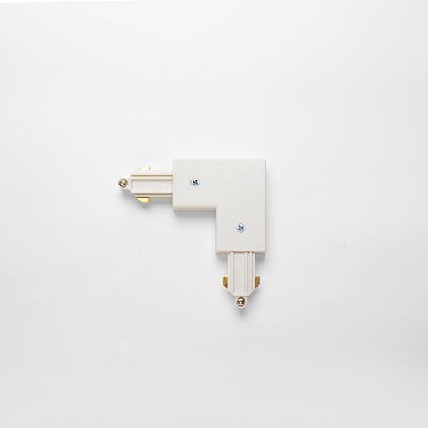 100% Light UK Track 90° Corner Connector Accessory | All Square Lighting