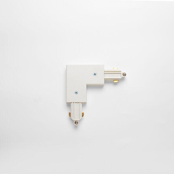 100% Light UK Track 90° Corner Connector Accessory | All Square Lighting