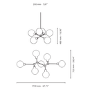 Ora 6 Chandelier Pendant Light