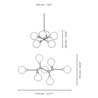 Ora 6 Chandelier Pendant Light