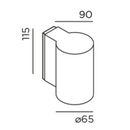 IP44.de Scap Down Wall Light | All Square Lighting