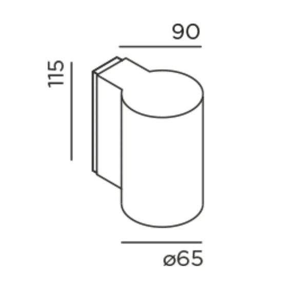 Scap Down Wall Light