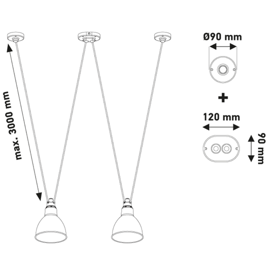 Les Acrobates De Gras N°324 Pendant Light