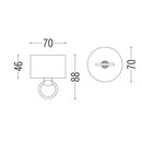 Box P Surface 7046 Ring Ceiling Rose