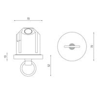 Box P 57 7010 Ring Ceiling Rose