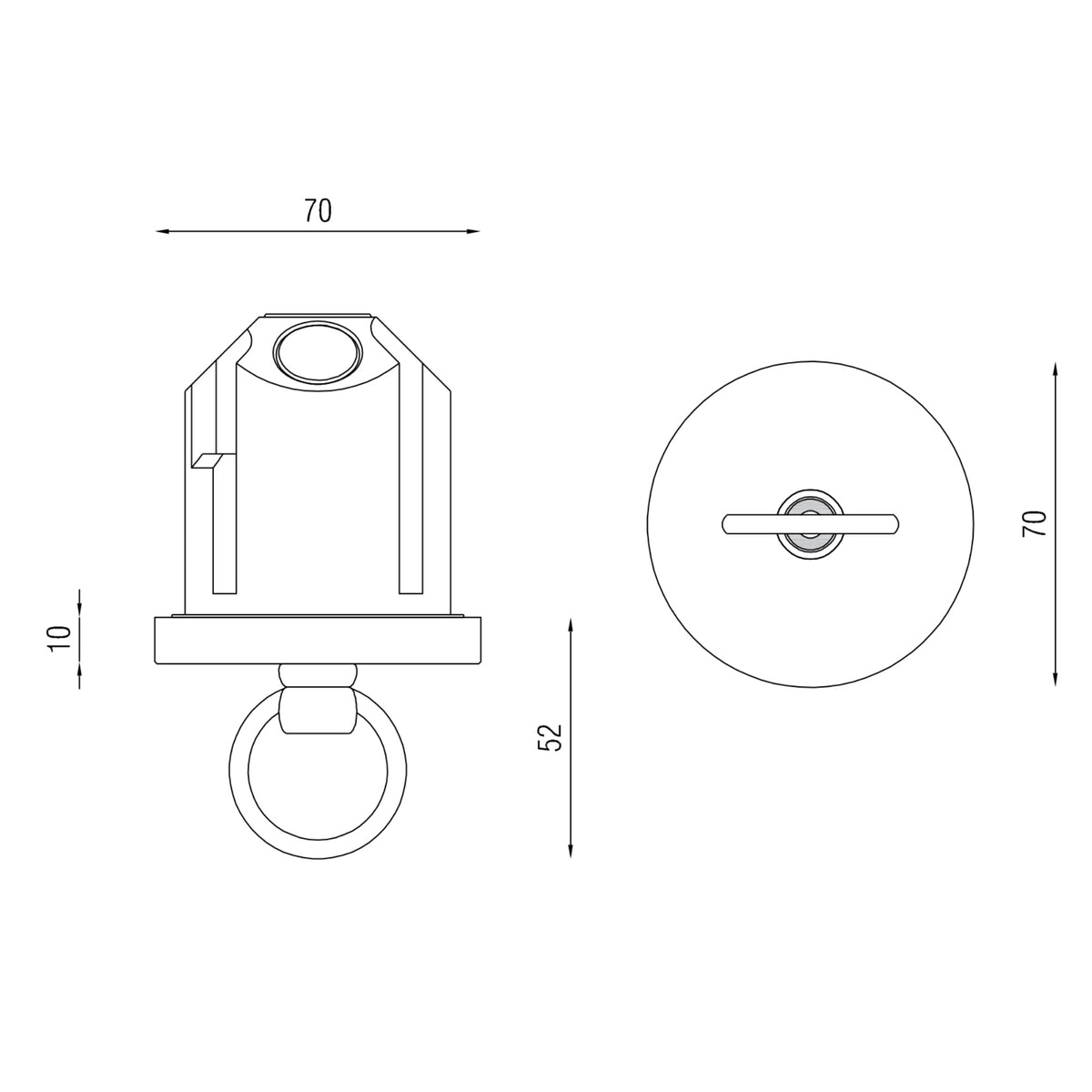Box P 57 7010 Ring Ceiling Rose
