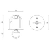 Box P 57 7000 Ring Ceiling Rose