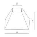 Square Semiconic Shade