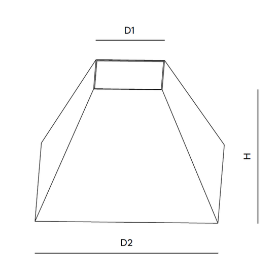 Square Semiconic Shade