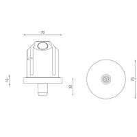 Box P 57 7010 Grip Ceiling Rose