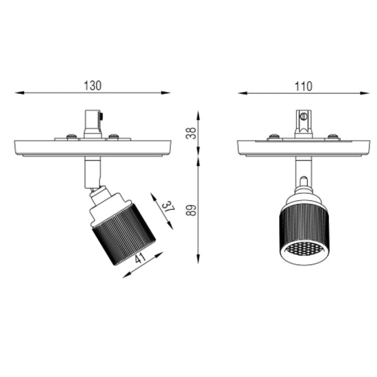 Lichelle L Proud Trimless Plaster Ceiling Spotlight